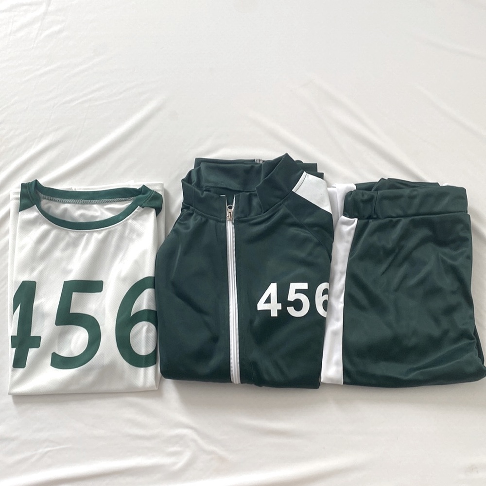 Squid game player 456 track suit set